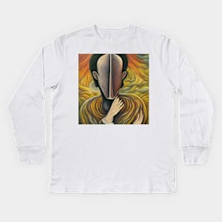 Surreal portrait without a face Kids Long Sleeve T-Shirt